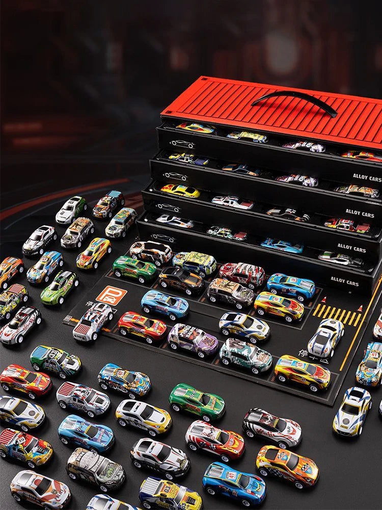 Unmissable Christmas Offer: Half-Price Set of 48 Mini Pull-Back Cars + Garage!