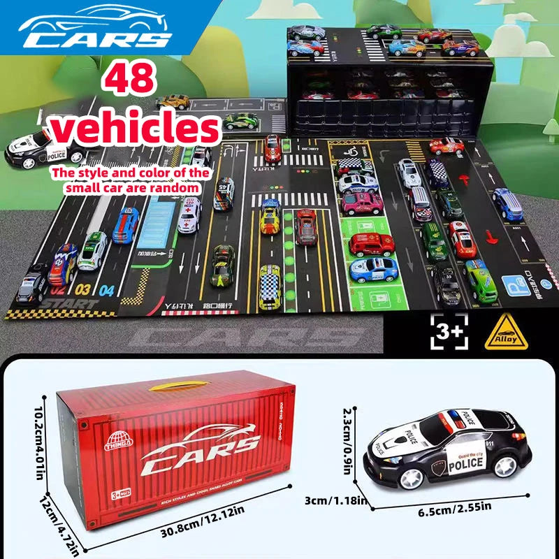 Unmissable Christmas Offer: Half-Price Set of 48 Mini Pull-Back Cars + Garage!