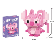 Disney LiLo Stitch Toys Building Blocks Pokeman Pikechu lega Anime Cartoon Character Model Building Blocks Toy for children Gift