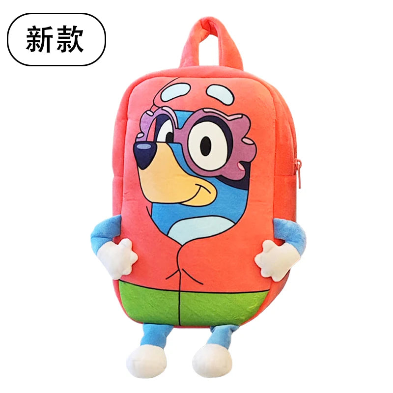 Bluey Plush Bag Bingo Children Backpack Anime Peripherals Muffin Cartoon Dog  Elementary School Schoolbag Toddler Plushies Toys