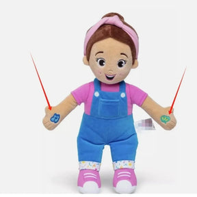 Ms Rachel Speak&Sing Doll Soft Stuffed Music Toy Cute Interactive Toy Cartoon Style Rag Doll Boys Girls Birthday Gift