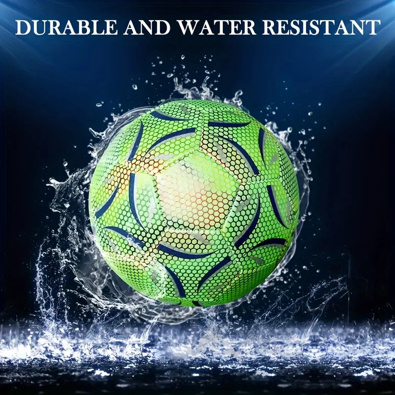 Football - Durable, Machine-Sewn & Glow-in-the-Dark Design for All-Weather Play