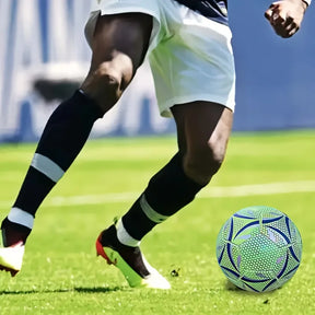 Football - Durable, Machine-Sewn & Glow-in-the-Dark Design for All-Weather Play